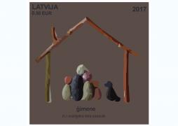 Jēkabs Zvaigzne’s stamp Family wins in the stamp design contest held by Latvijas Pasts and Mammamuntetiem.lv